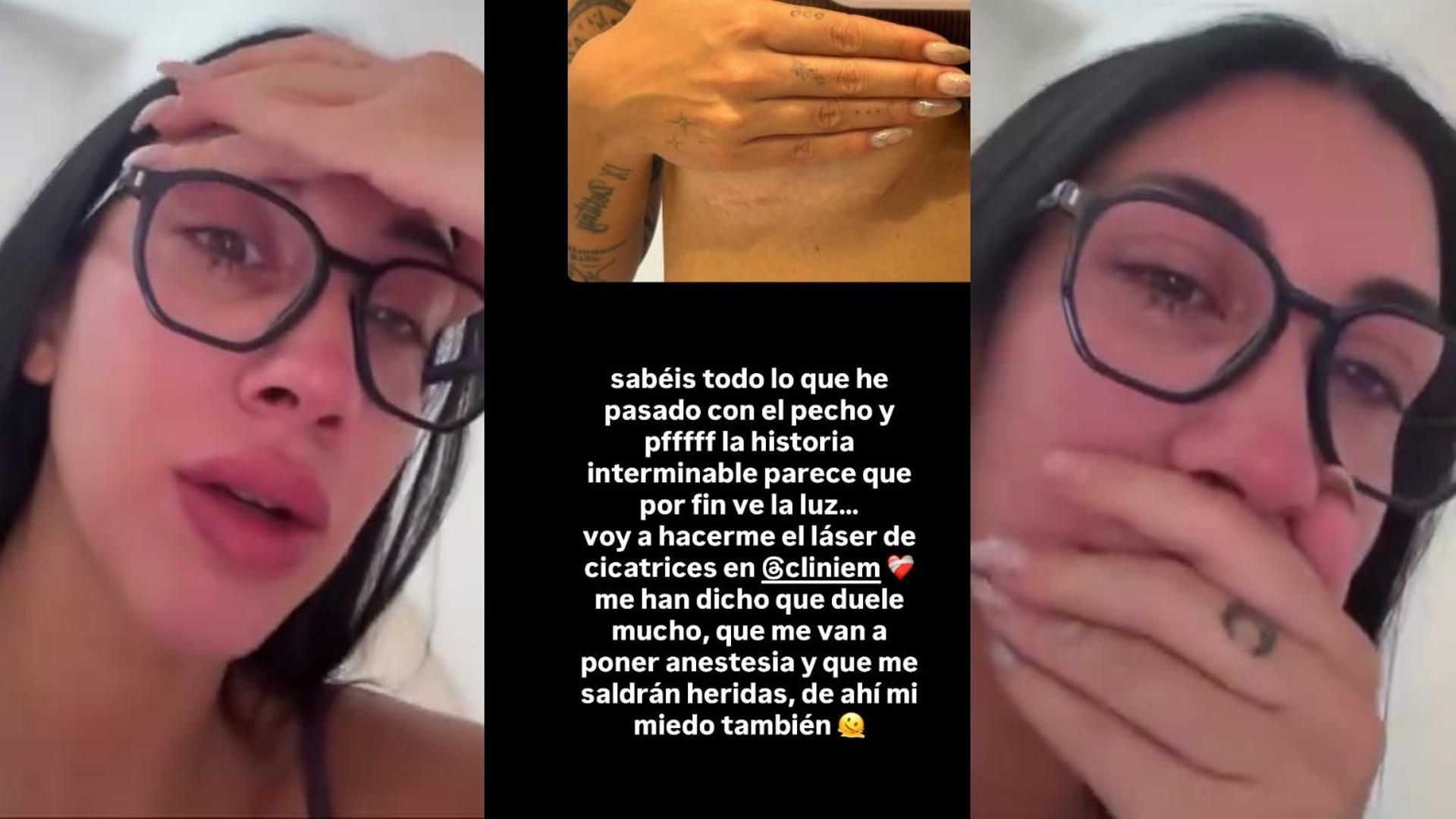 Naomi Asensi ha roto a llorar ante los nervios de una nueva intervención