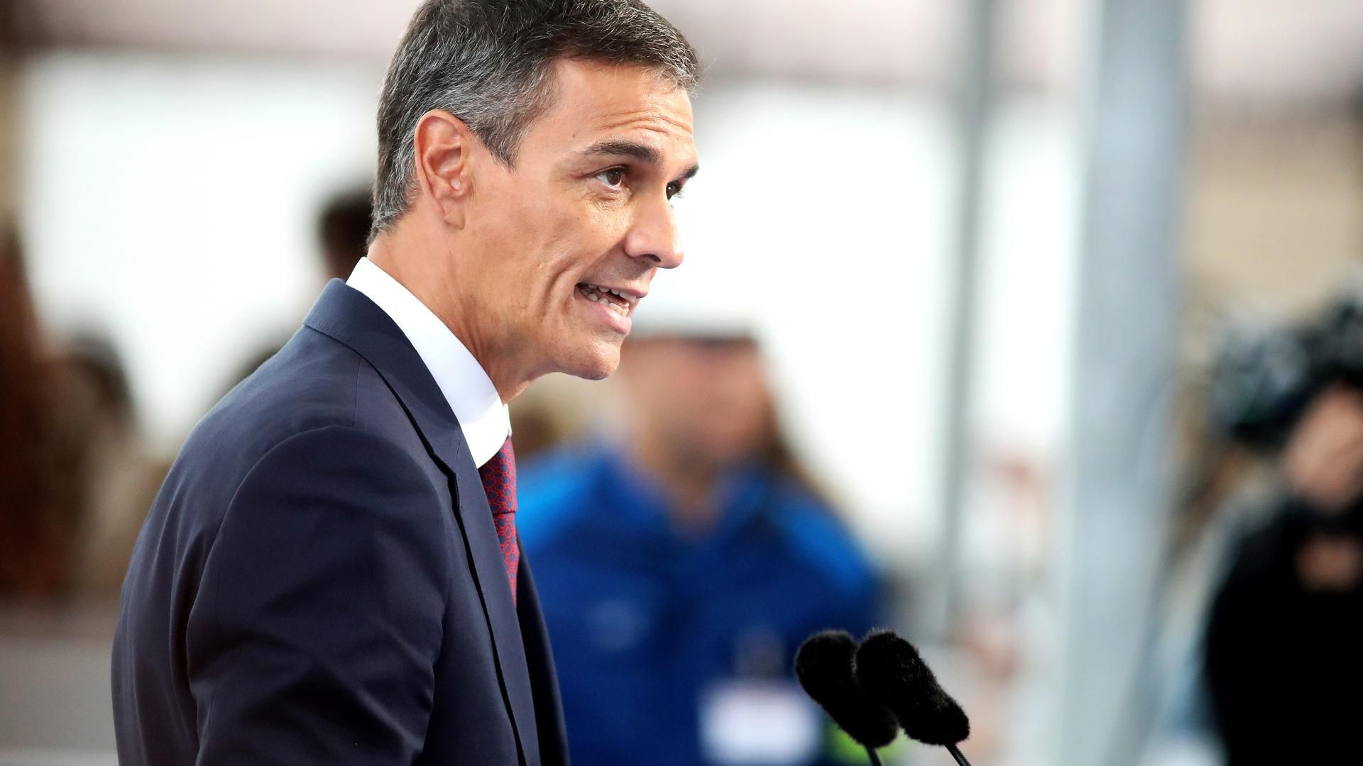 El presidente del Gobierno, Pedro Sánchez