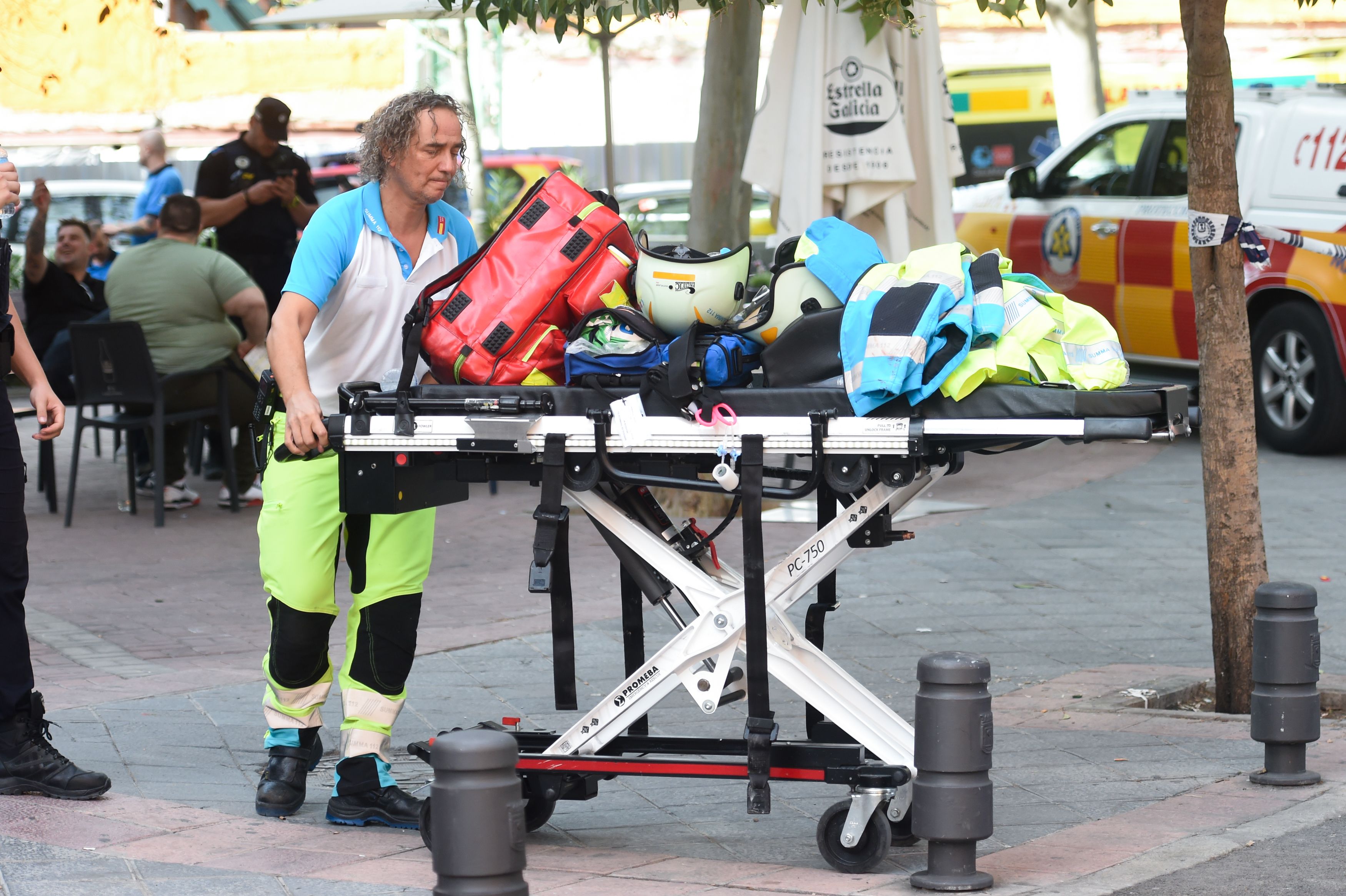 Las imágenes de la devastación en Vallecas tras la explosión de un bar