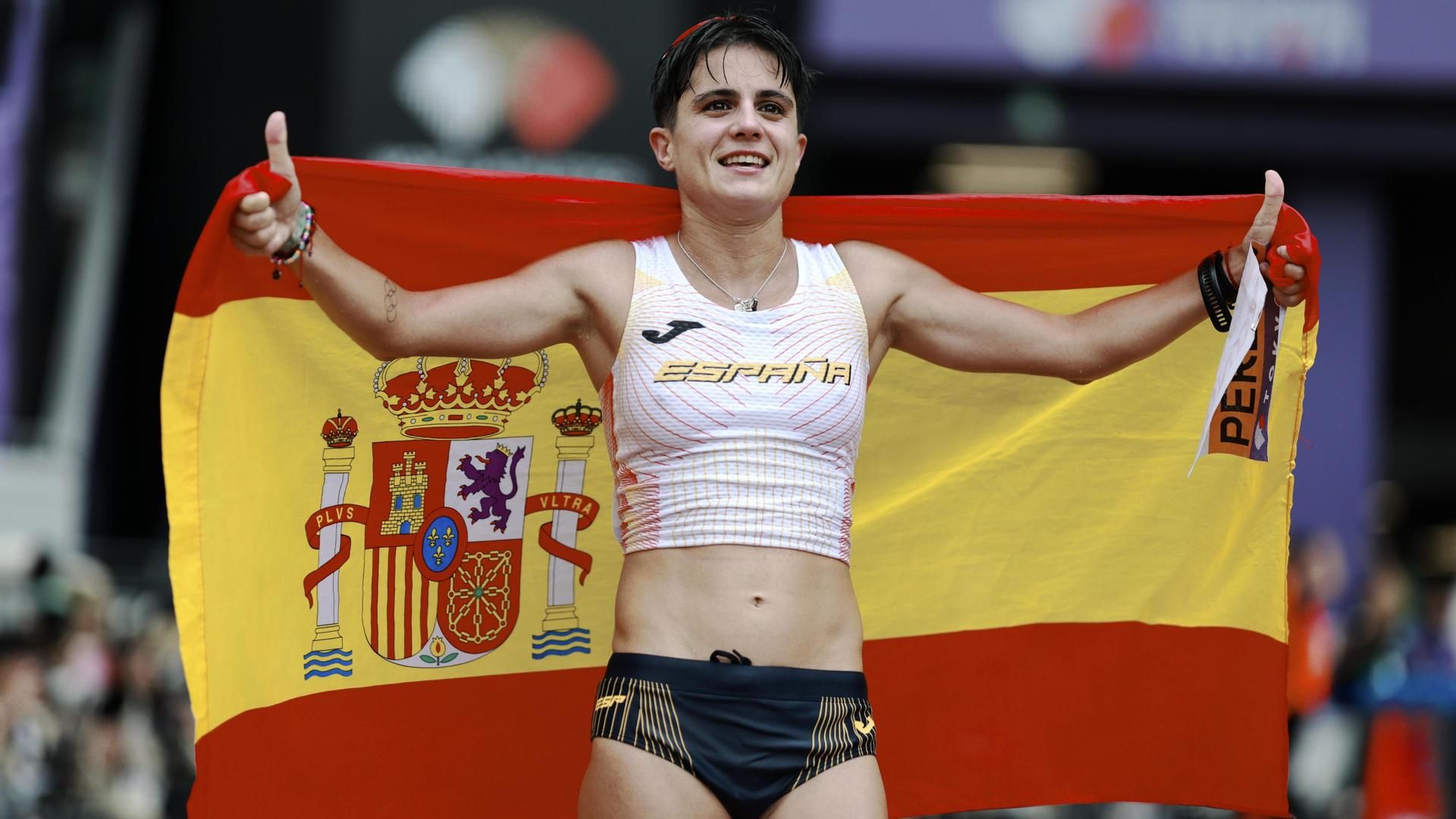 María Pérez, campeona del mundo de 35 kilómetros marcha en Tokio