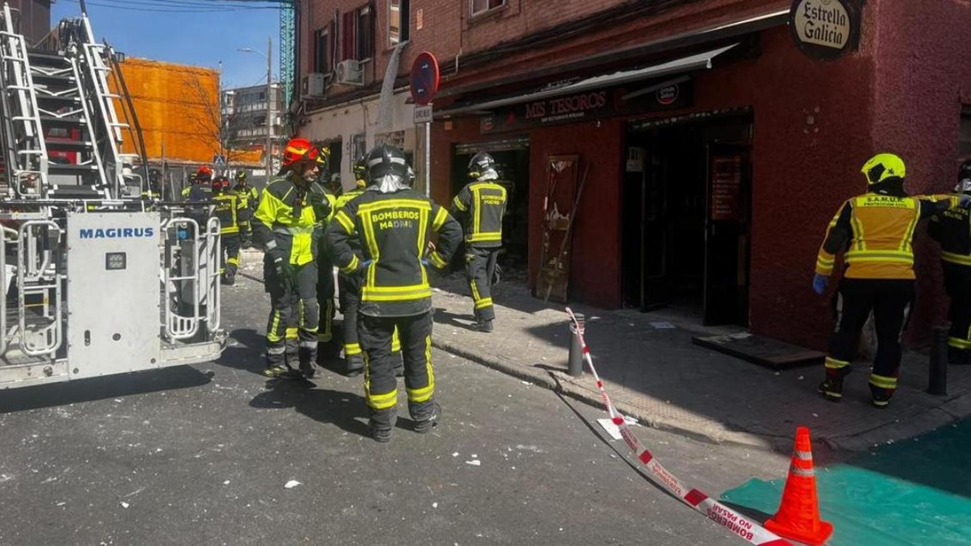 Una "concentración de gases" causó la explosión en un bar de Puente de Vallecas, Madrid