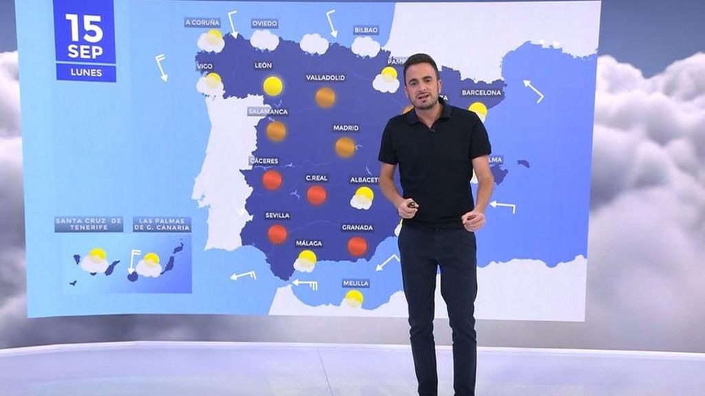 El paso de un frente atlántico dejará lluvias débiles en zonas del norte peninsular