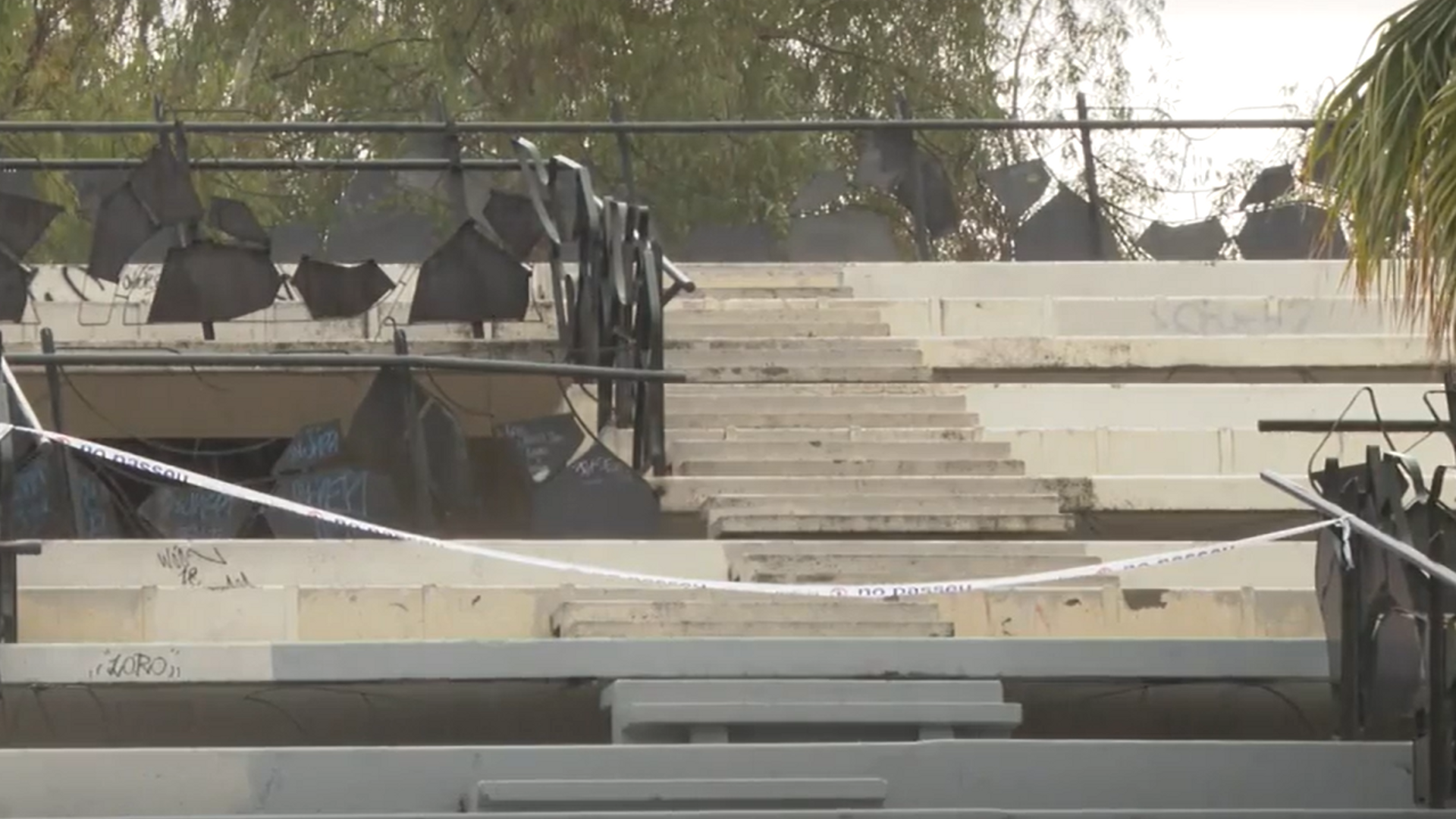 Escaleras en un parque de Mollet del Vallés, Barcelona