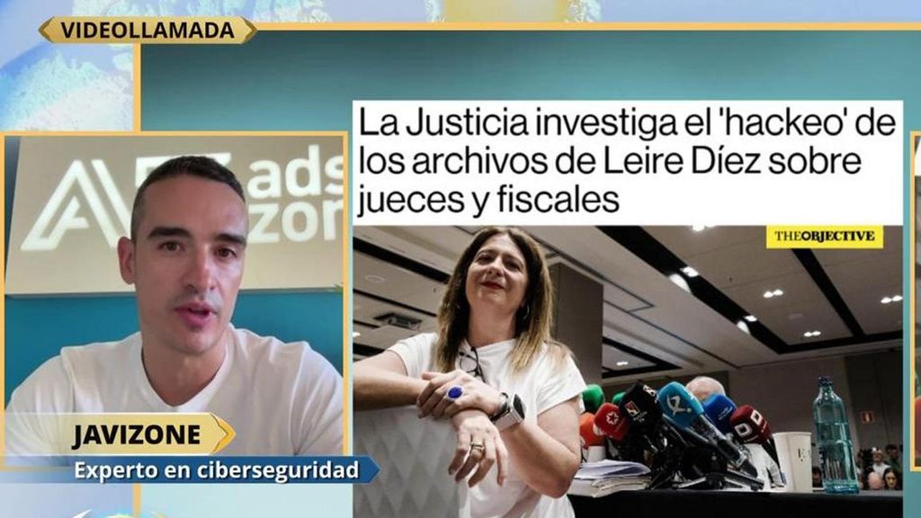 Javizone, experto en ciberseguridad, sobre el hackeo a los archivos de Google Drive de Leire Díez: "Es absolutamente improbable"