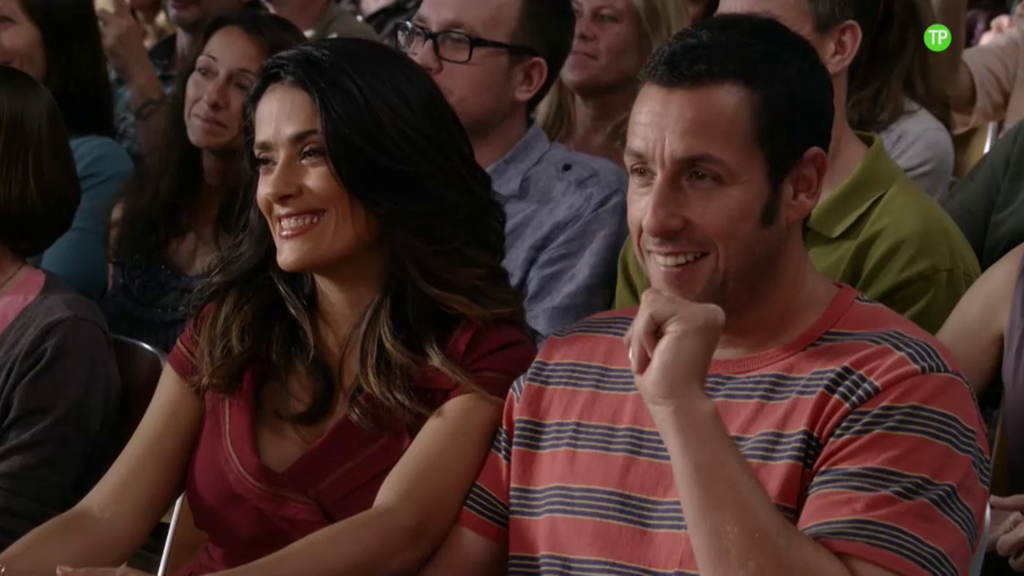 Adam Sandler y Salma Hayek en 'Niños grandes' 1 y 2, este jueves 23 de enero a las 22.30 h.
