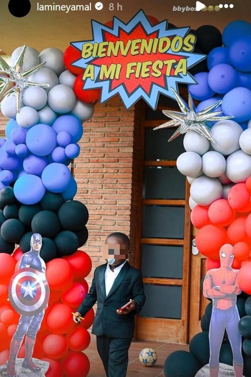 El hermano pequeño de Lamine Yamal en su cumpleaños