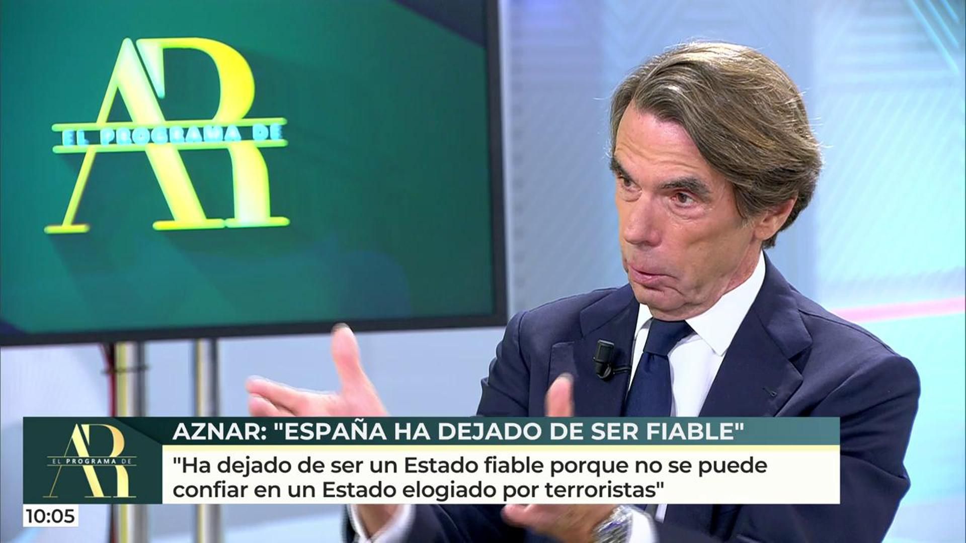 José María Aznar, expresidente del Gobierno: "La mayor corrupción política de los últimos años ha sido entregar el Gobierno de España en manos de los que quieren destruir nuestro país"