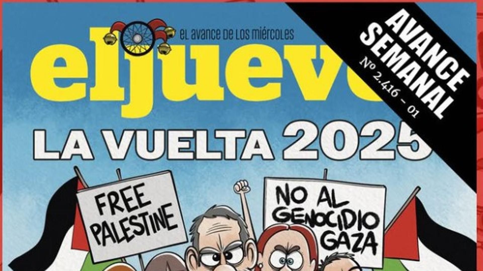 La portada viral de 'El Jueves' tras las protestas de La Vuelta en Madrid