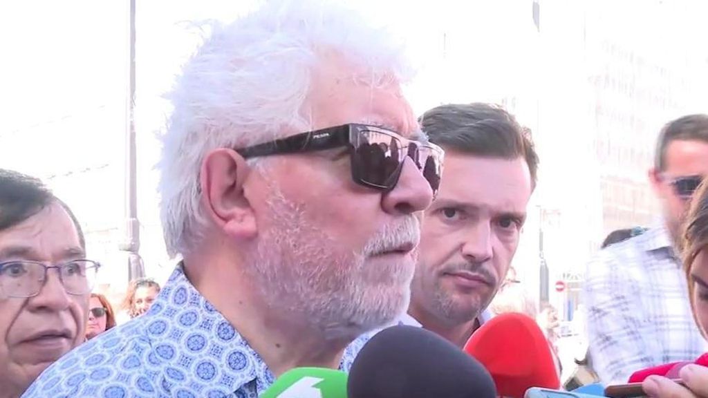 Las palabras de Almodóvar en la concentración propalestina: "A esa barbarie no se le llama guerra, es una ocupación"