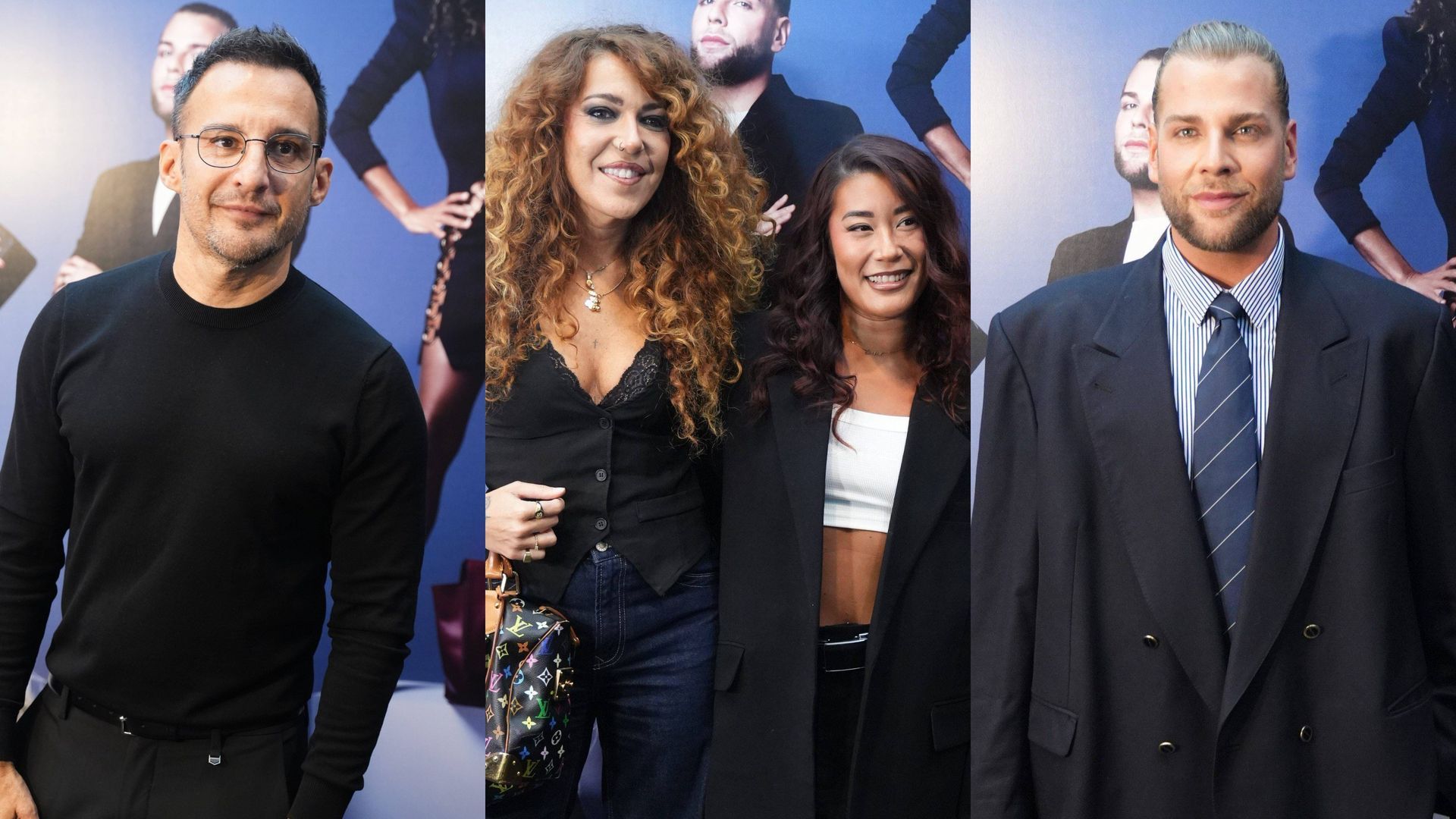 Alejandro Amenábar, Sofía Cristo y Sandra Ly y Eduardo Navarrete, en un montaje de fotos