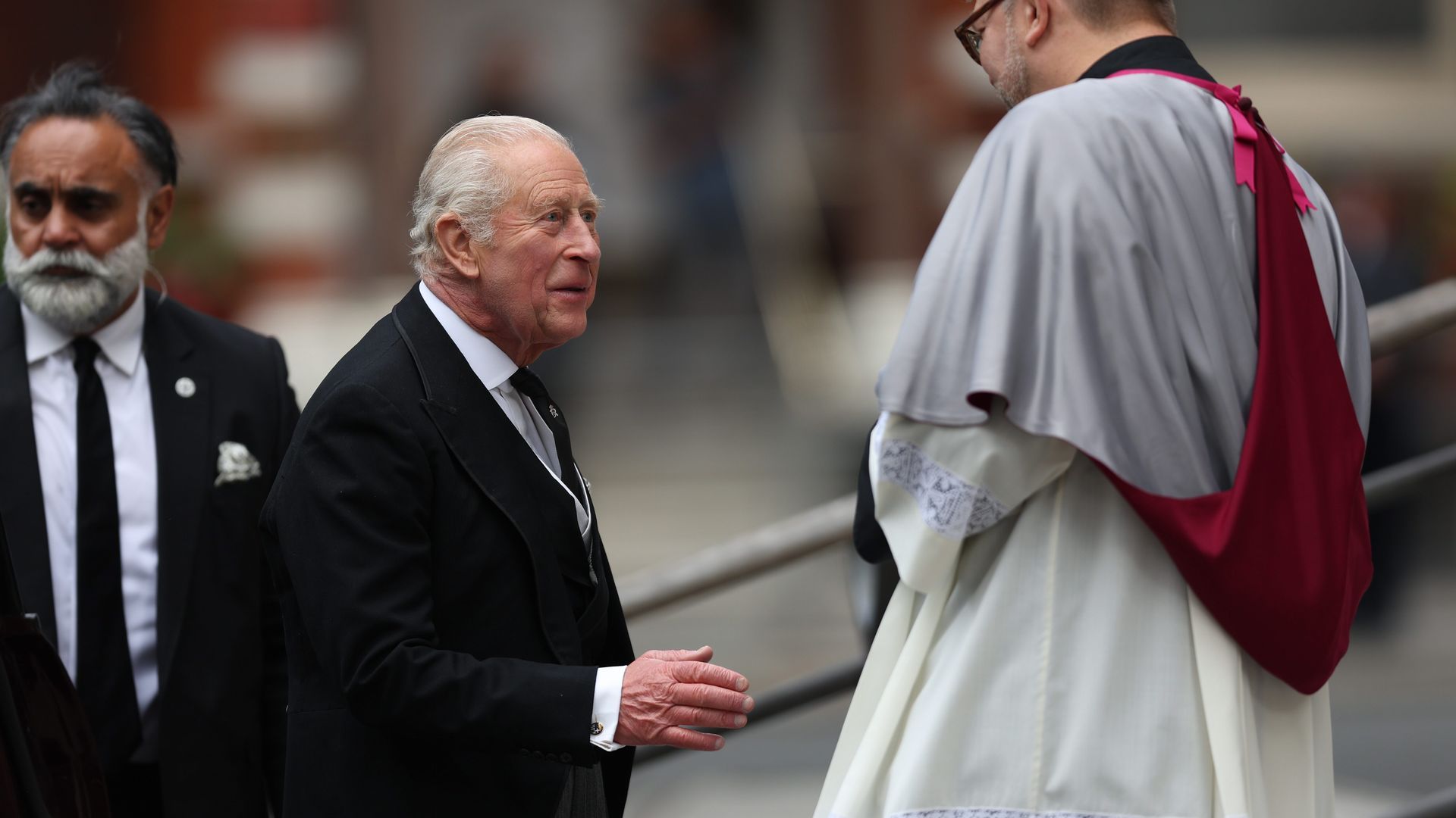 Carlos III en el funeral de la duquesa de Kent