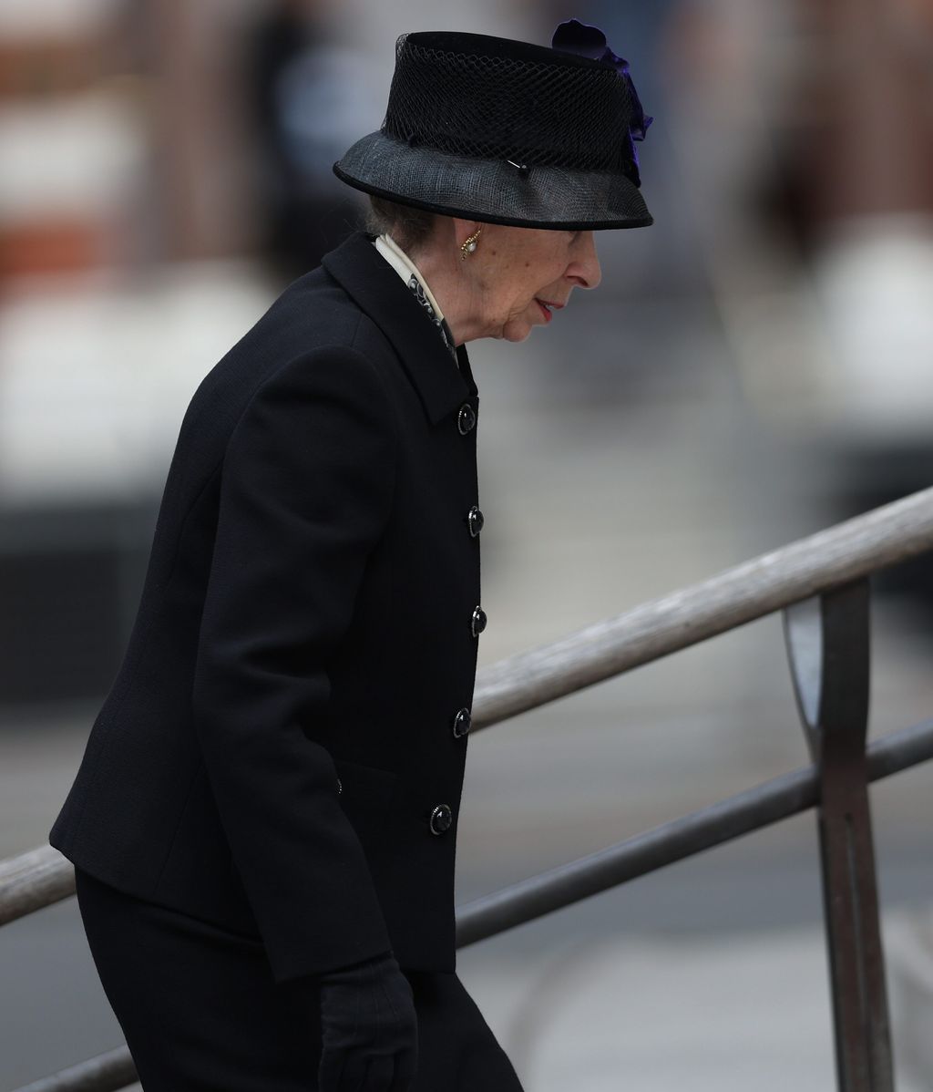 La princesa Ana, en la despedida a la duquesa de Kent en Londres