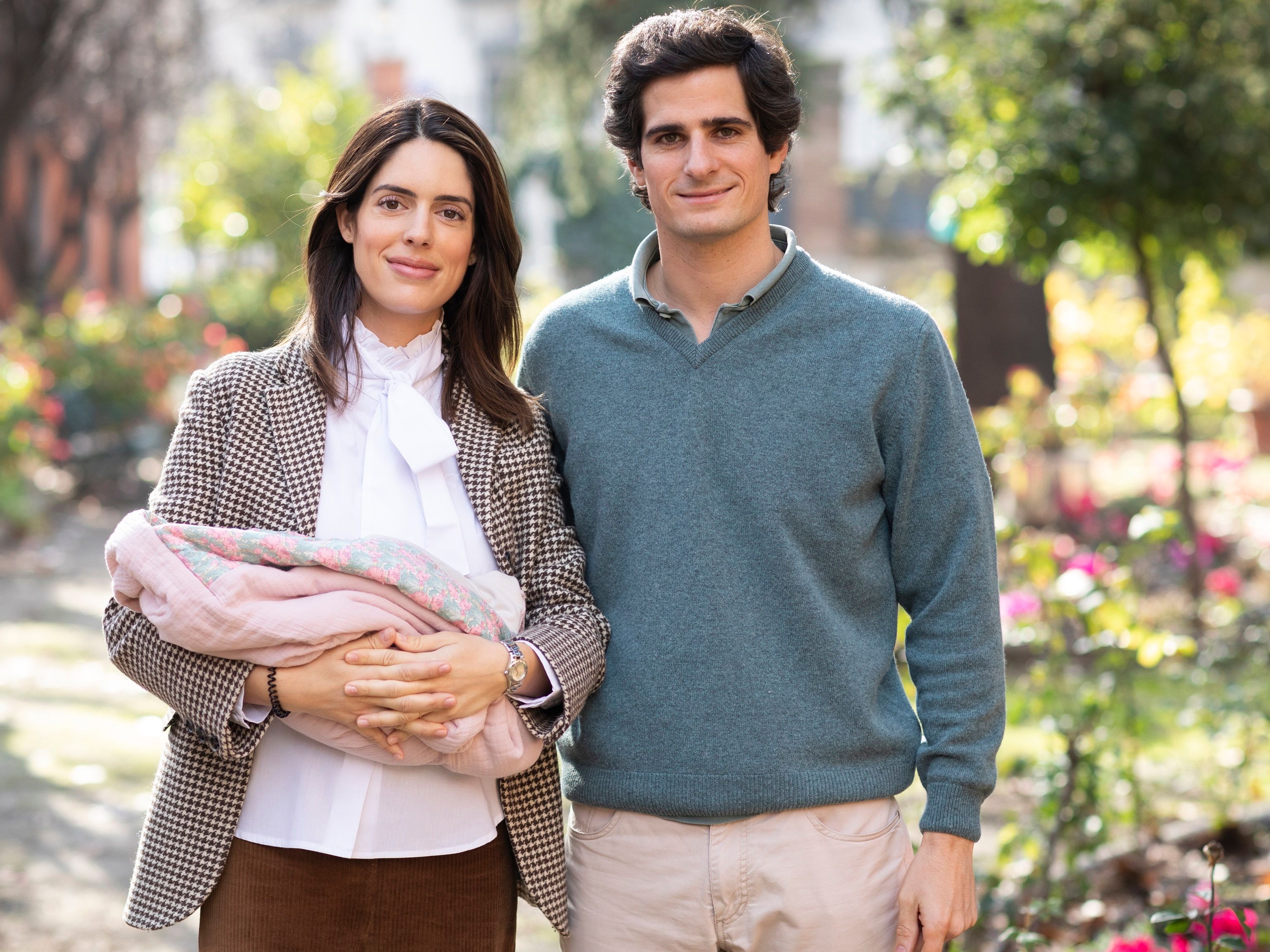 Los duques de Huéscar, presentan a su segunda hija, Sofía