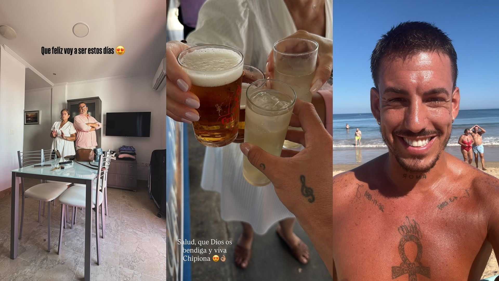 Luitingo se encuentra en la tierra de Rocío Jurado con su novia y su familia