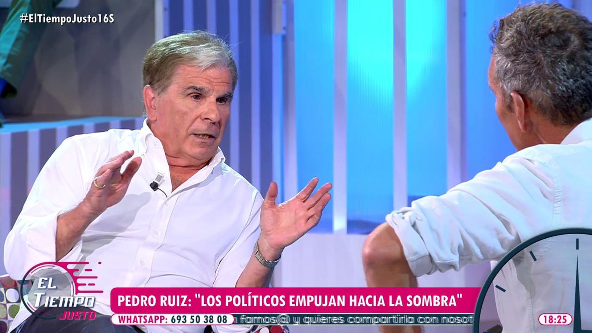 Pedro Ruiz, en 'El tiempo justo'