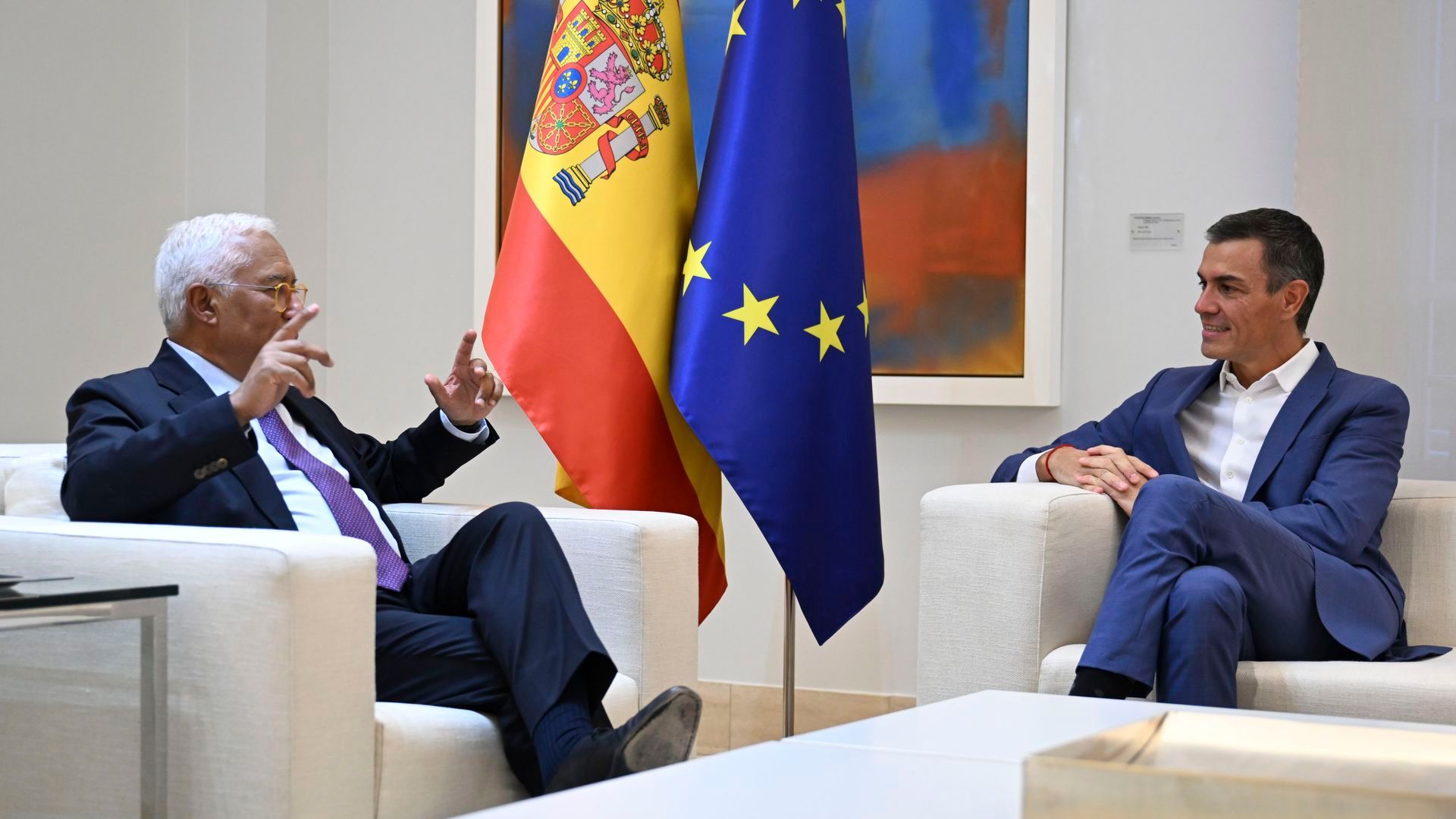 Pedro Sánchez y António Costa