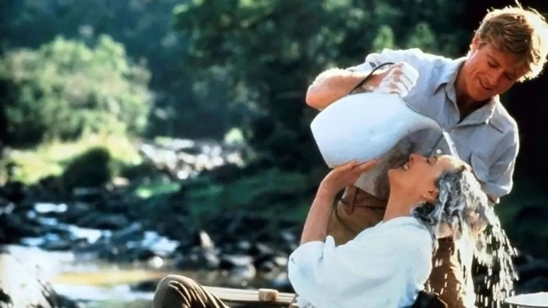 Redford y Streep en Memorias de África