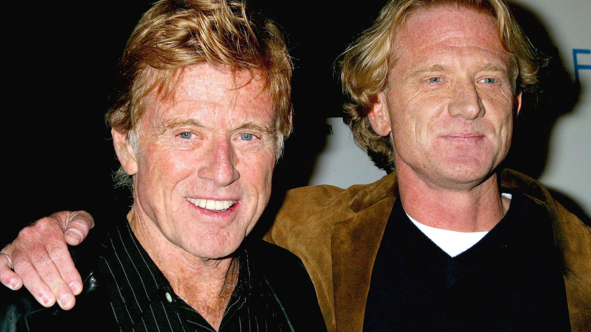 Robert Redford, junto a su hijo James, en una foto de archivo