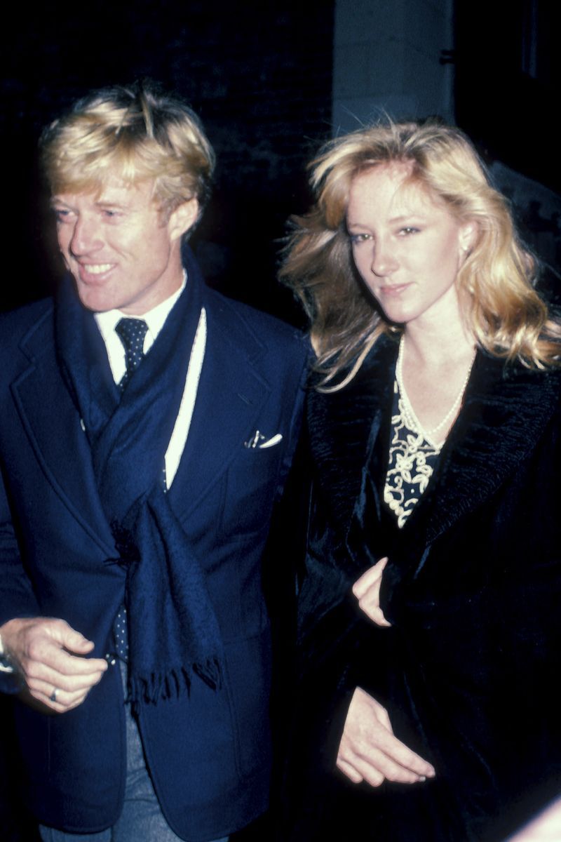 Robert Redford y su hija Shauna, en los ochenta