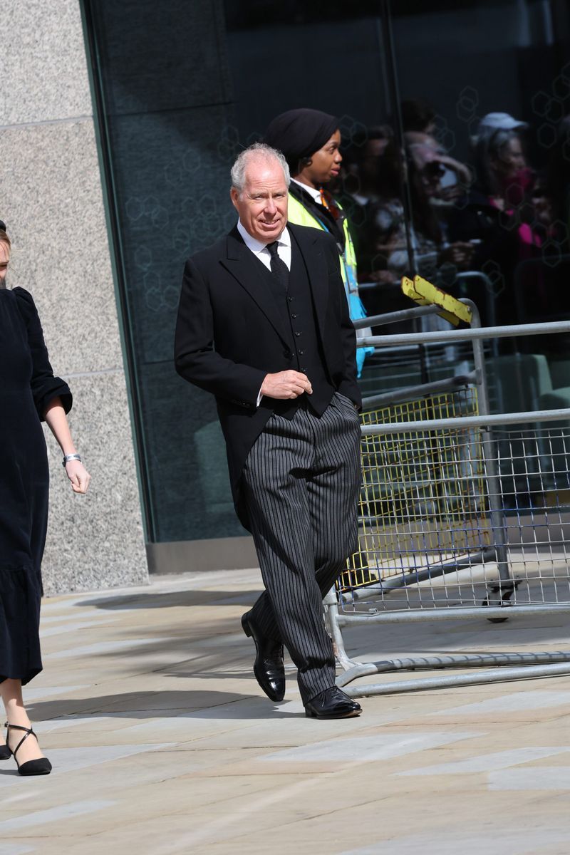 Tony Blair en el funeral de la duquesa de Kent