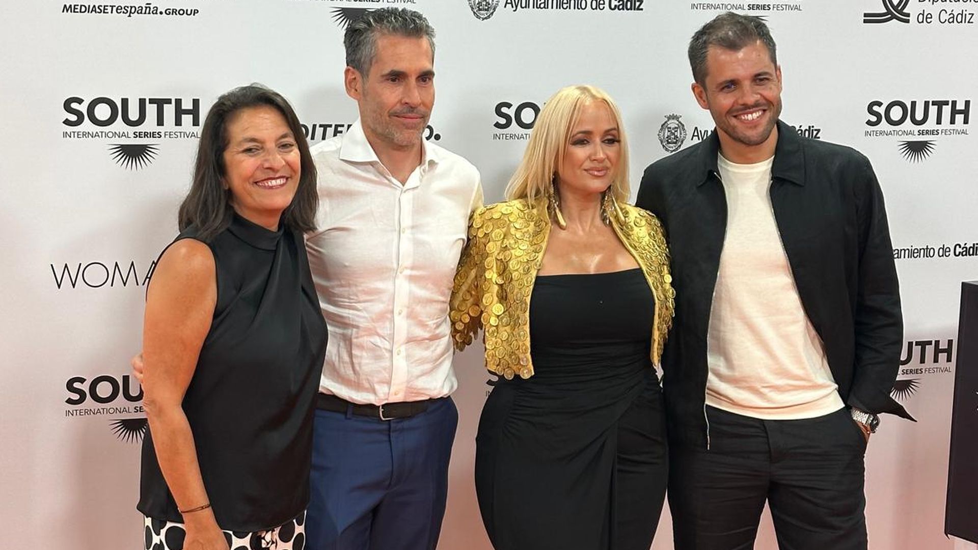 Ana Bueno (Mediaset España), Jorge Alonso (LyoMEdia), La Húngara  y Víctor Corrales (LyoMedia)