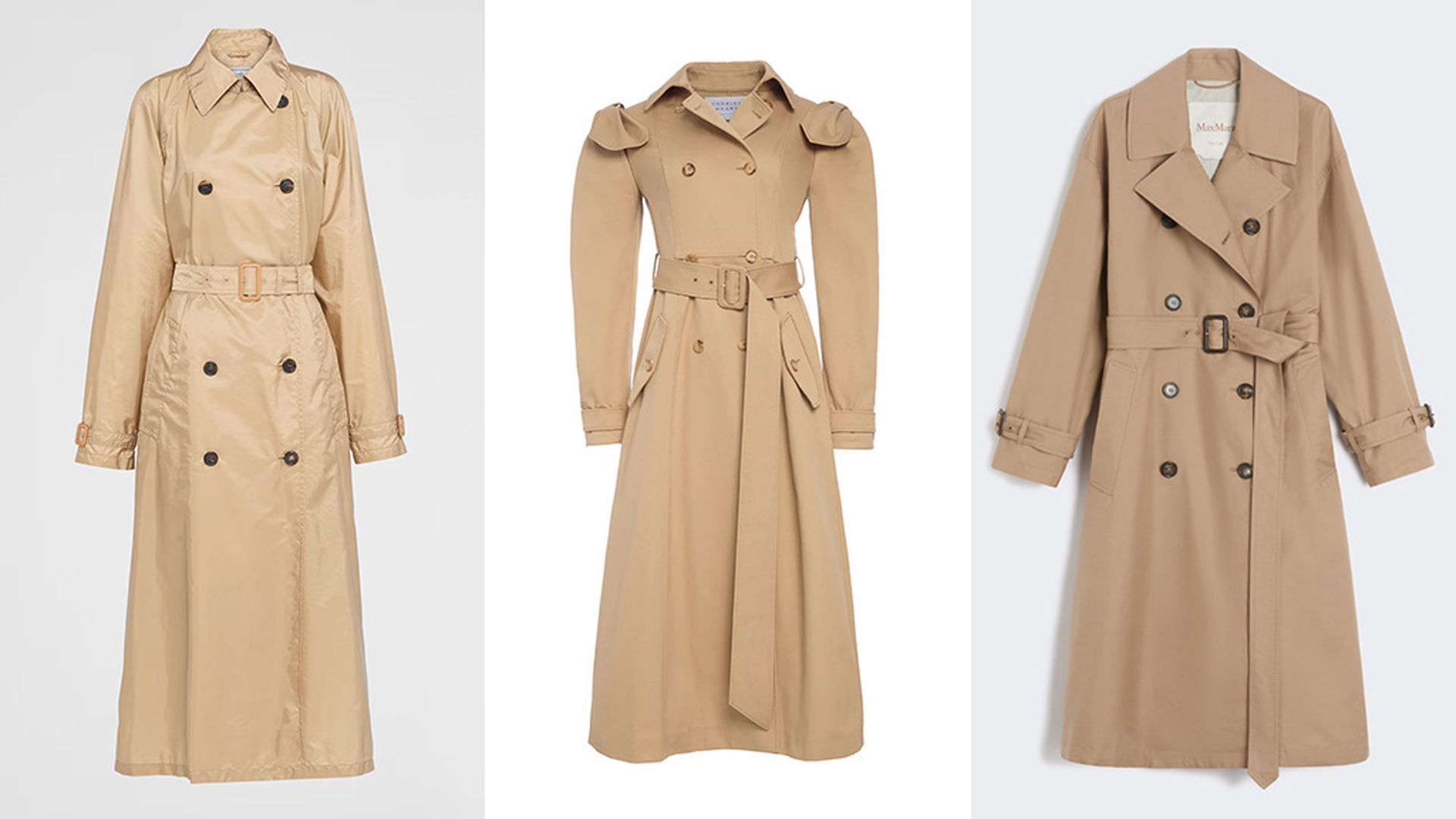 Gabardinas de Prada, Gabriela Hearts y Max Mara