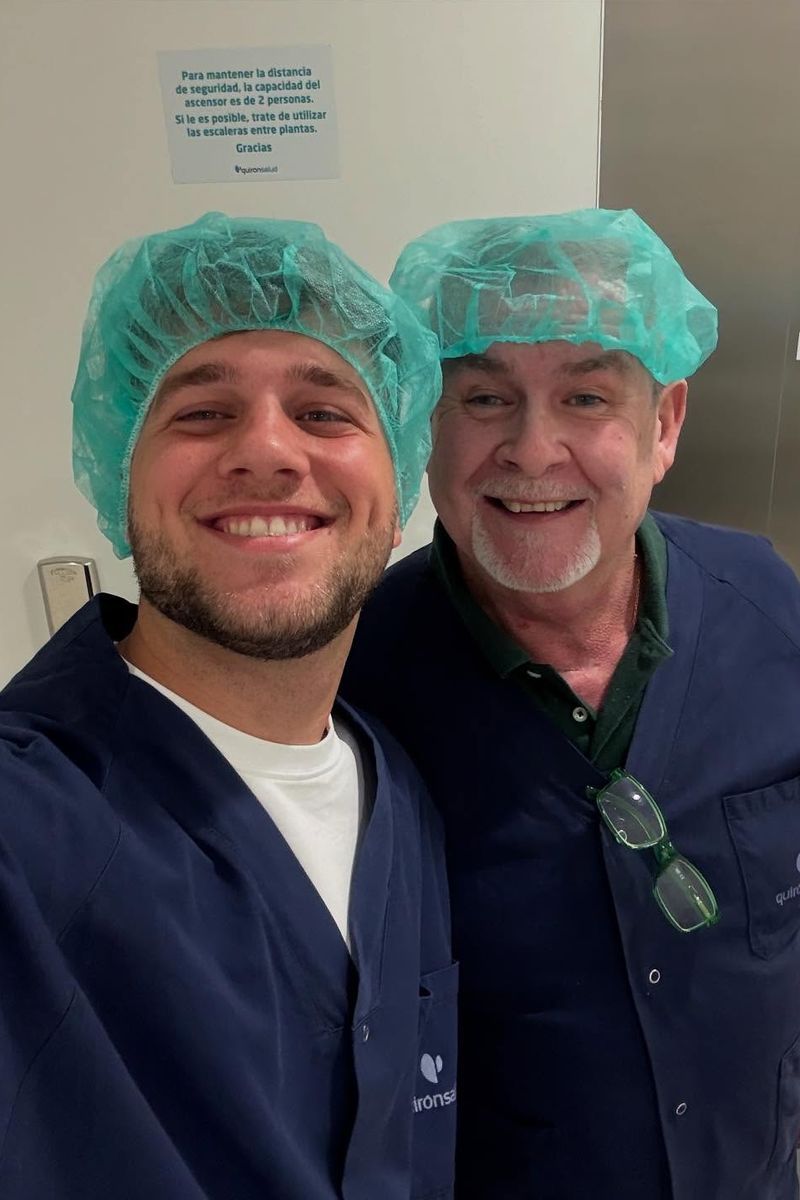 Gennaro Arrichiello y Felipe, padre de Sol Macaluso