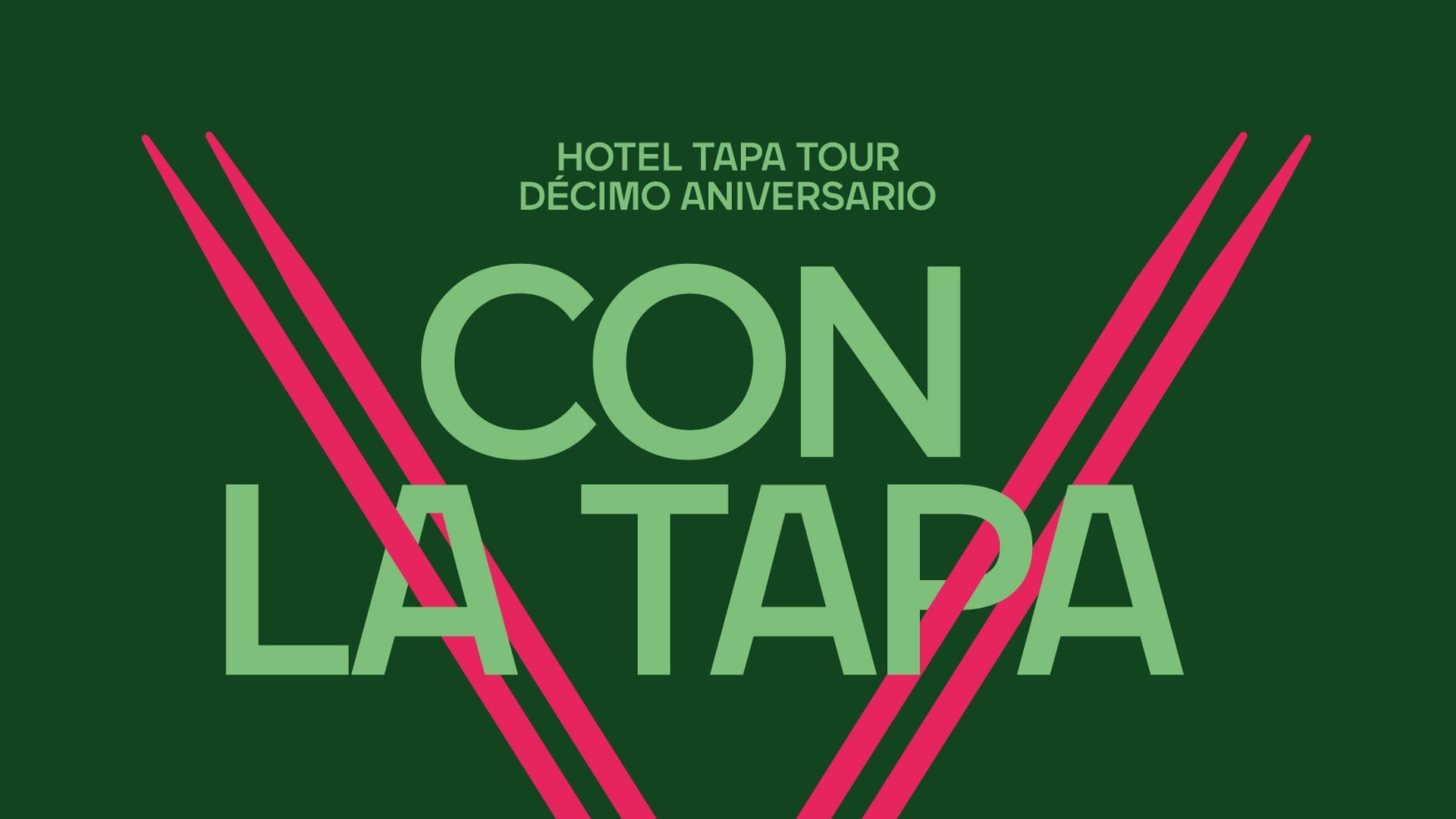 Cartel de la décima edición: 'Con la tapa por bandera'