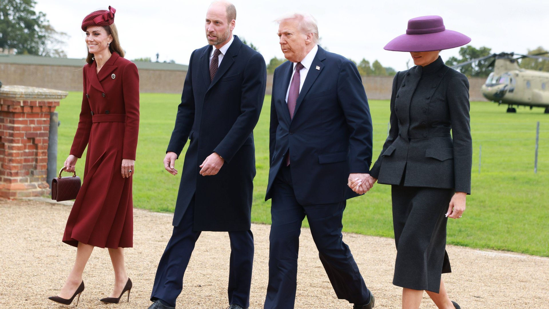 Kate Middleton, el príncipe Guillermo, Donald Trump y Melania Trump