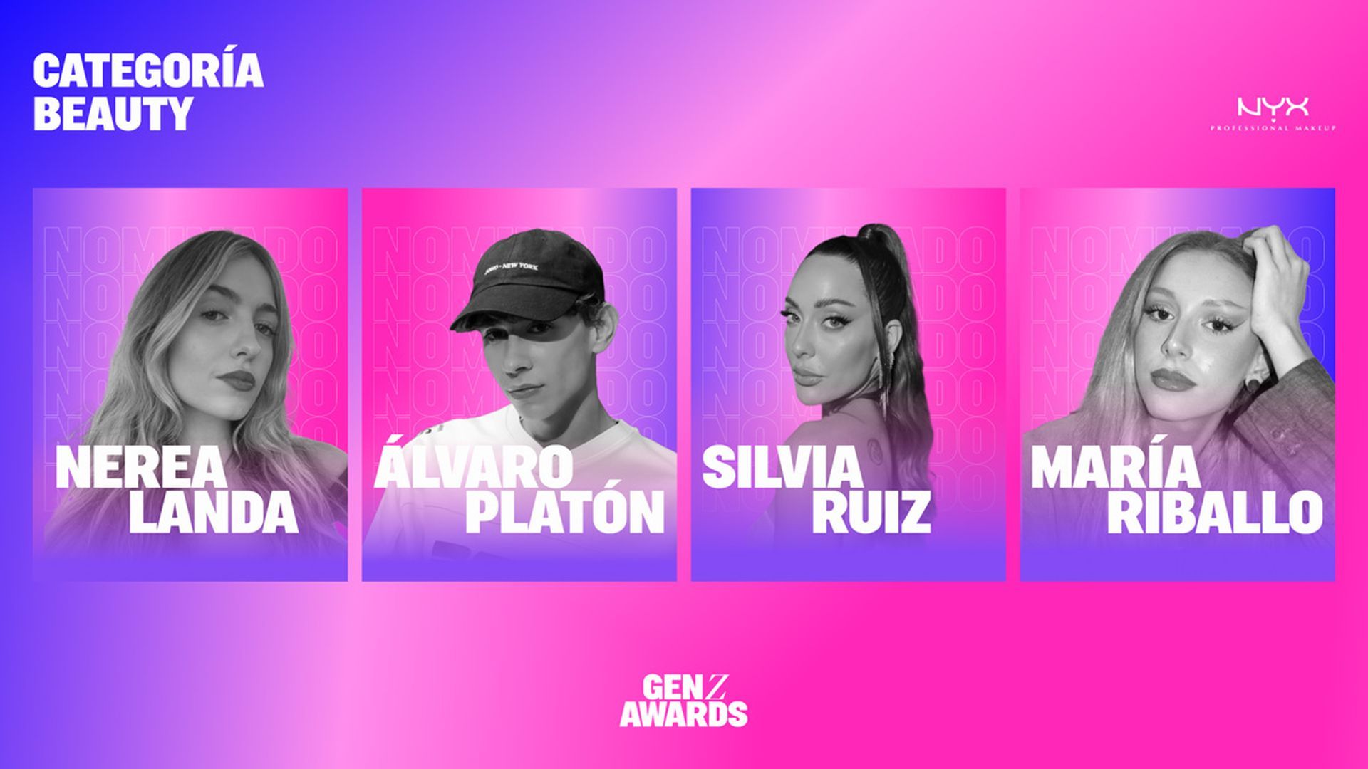 Los nominados en ‘Beauty by NYX Professional’