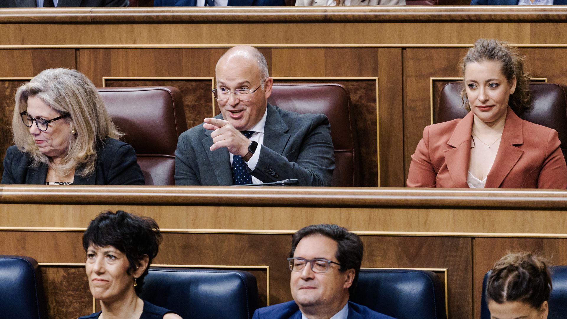 Miguel Tellado y Ester Muñoz en el Congreso de los Diputados