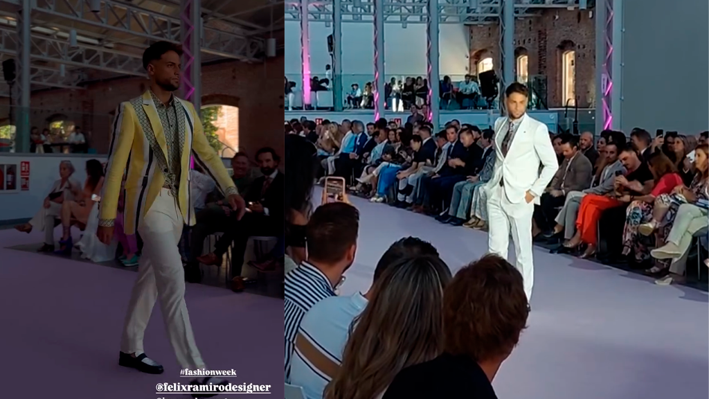 Montoya desfilando en la Fashion Week de Madrid