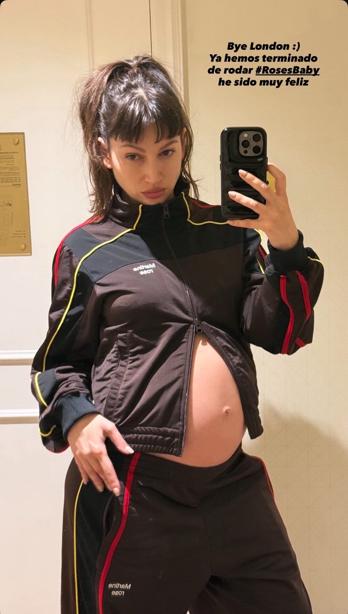 Úrsula Corberó, con su tripa premamá