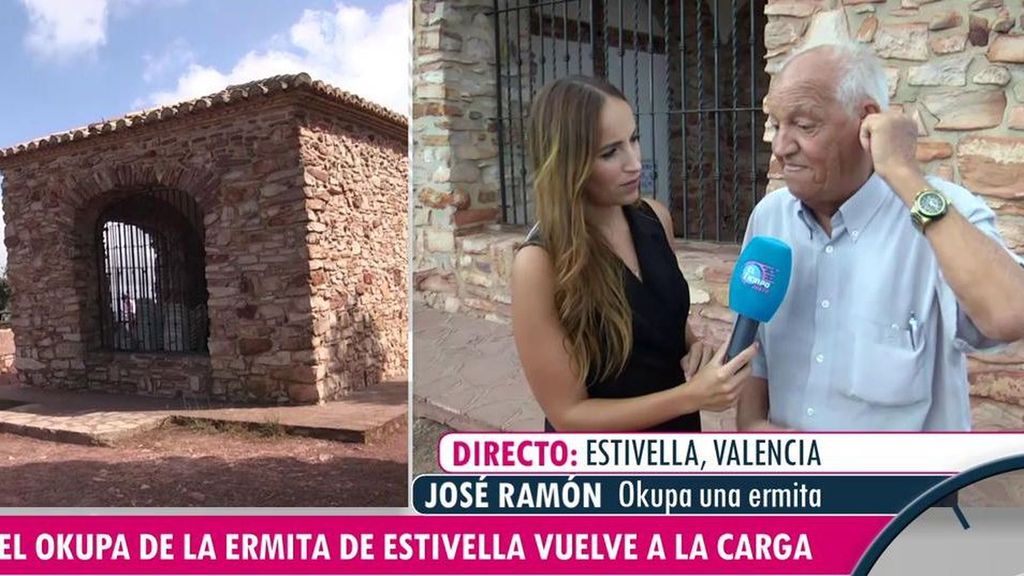 El presunto okupa de la ermita de Estivella vuelve a la carga y monta un 'chiringuito': "Pueden visitarla todos los vecinos de España"