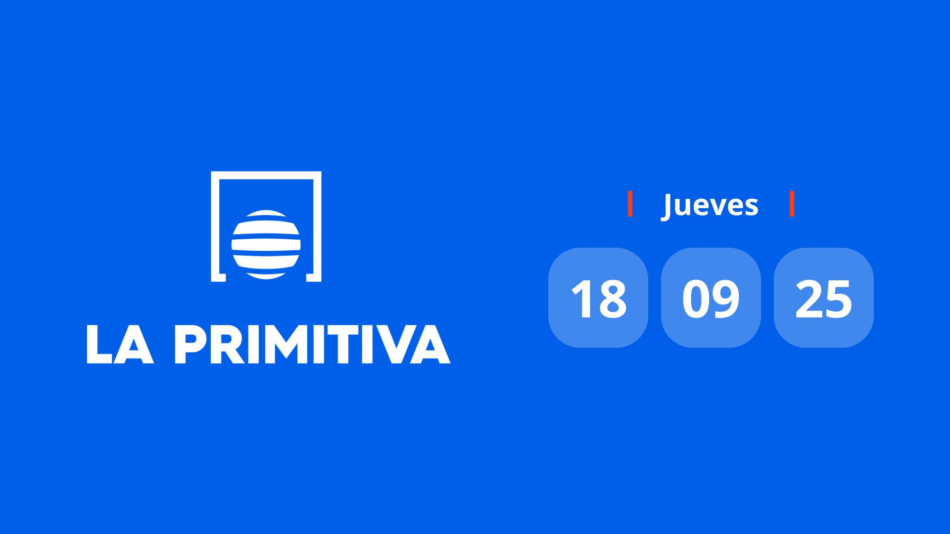 Comprobar Primitiva: números premiados hoy jueves 18 de septiembre de 2025