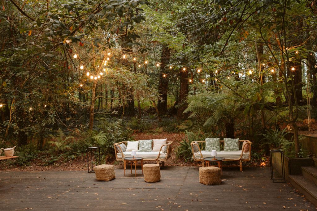 Decoración en exteriores para una boda, algo que septiembre permite