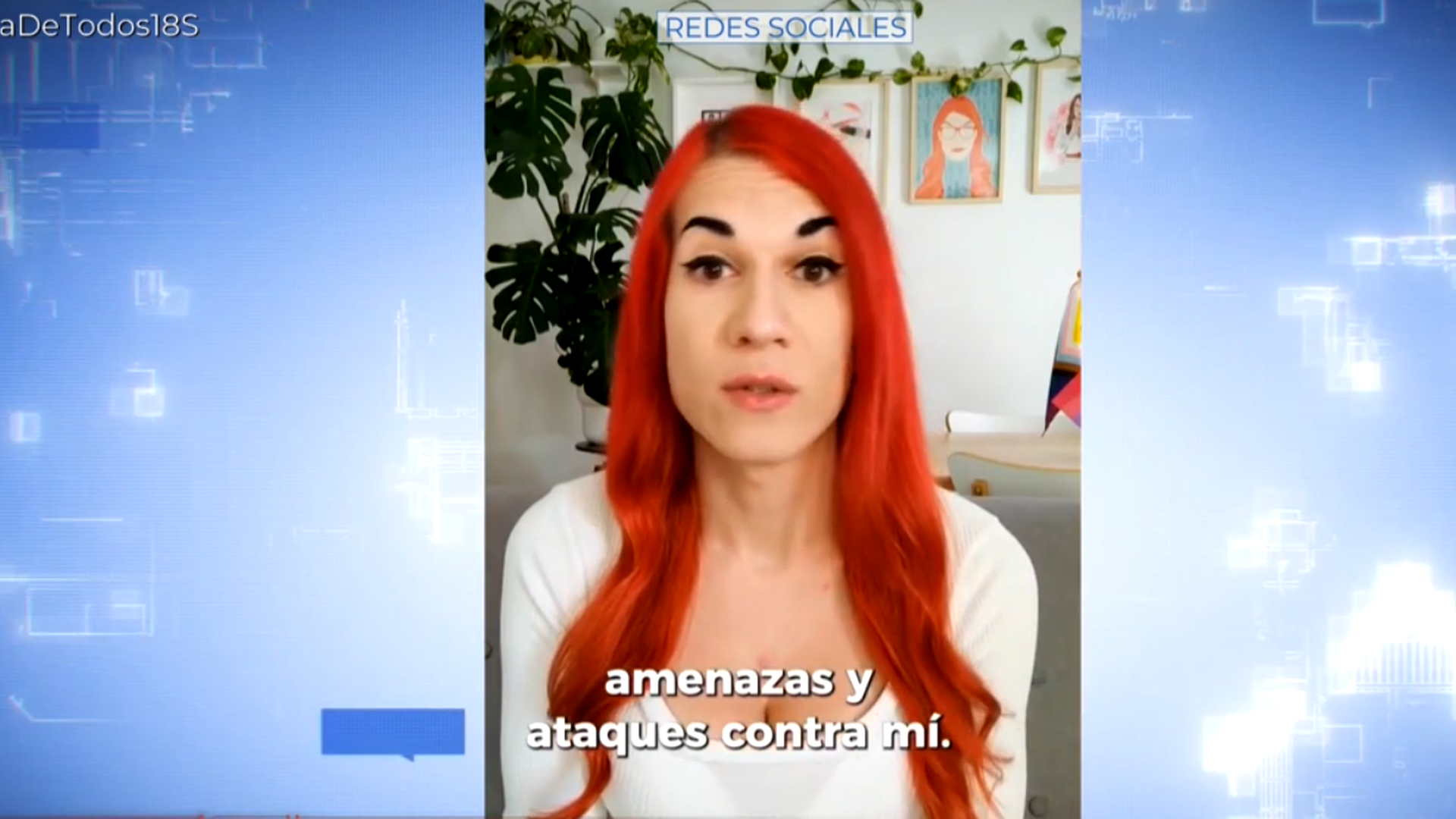 Elsa Ruiz, en su vídeo subido a redes sociales