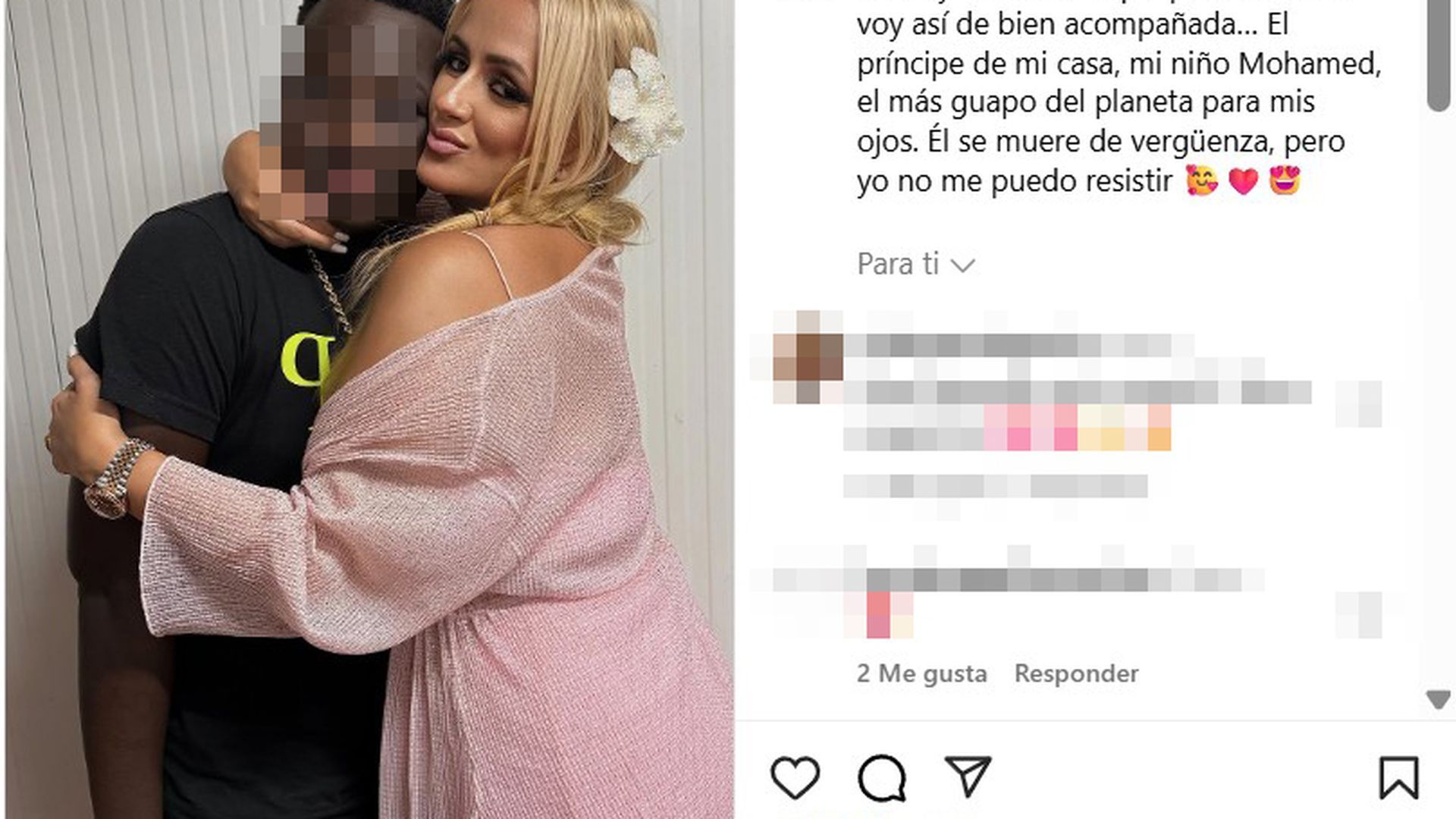 La Húngara con su hijo Mohammed