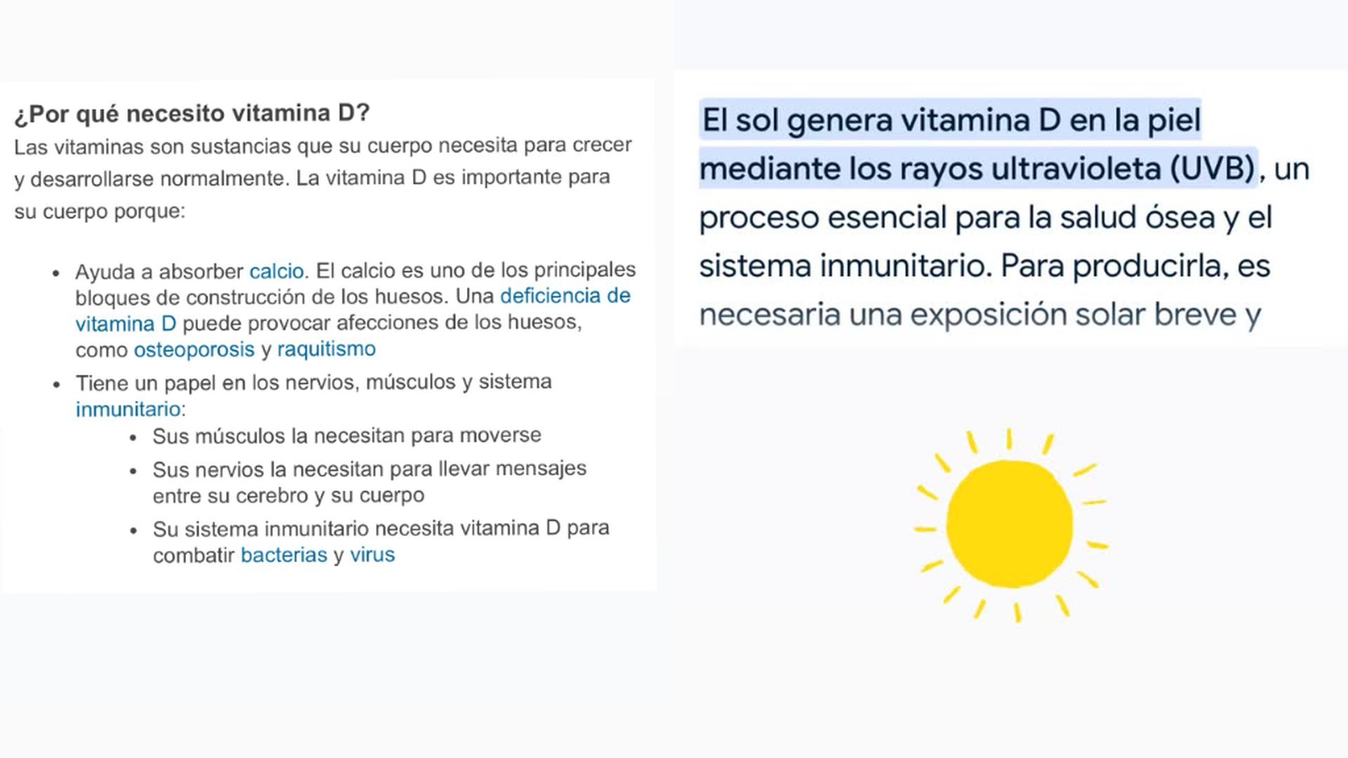 Las explicaciones de Makoke sobre la necesidad de vitamina D