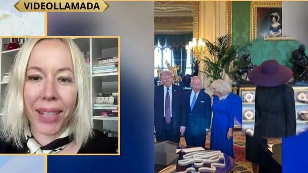 Melania Trump se hace viral en su visita a la familia real británica: la comparan con un perchero y critican su look "pollito"