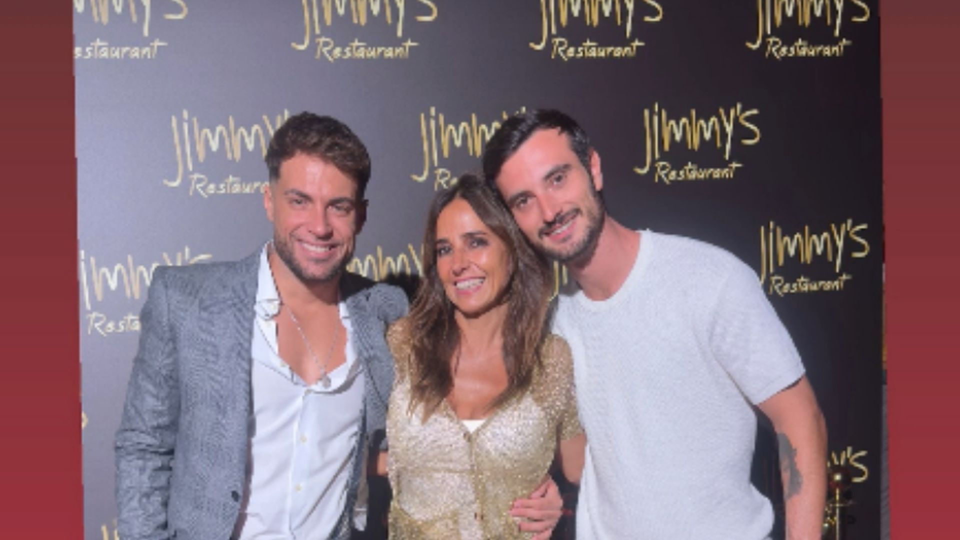 Montoya, Carmen Alcayde y Charli posan en el cumpleaños de Terelu