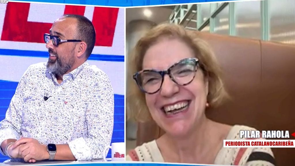 Pilar Rahola protagoniza un momentazo al ser interrumpida en directo por un fan