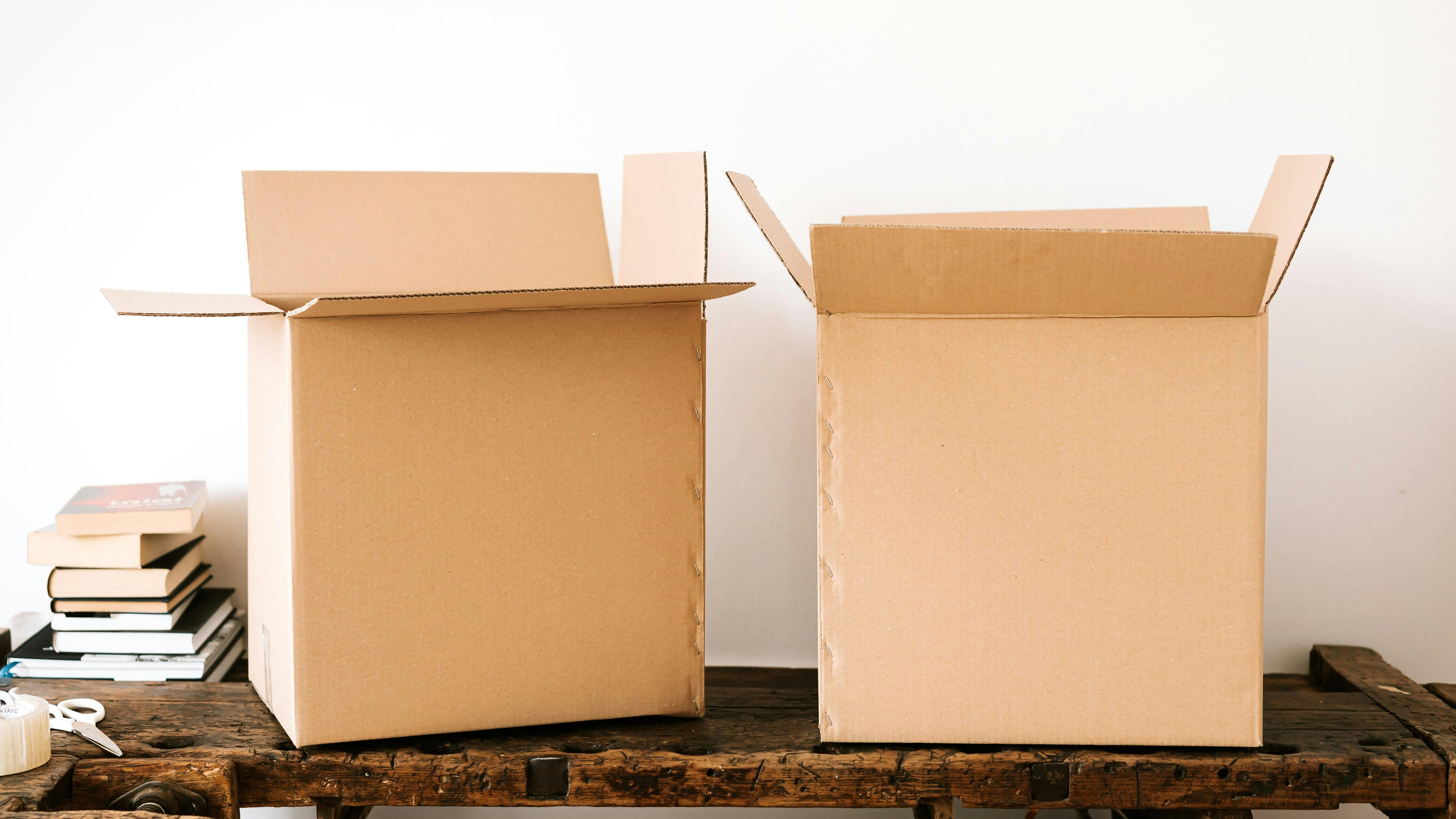 Se necesitan cajas de cartón. FUENTE: Pexels