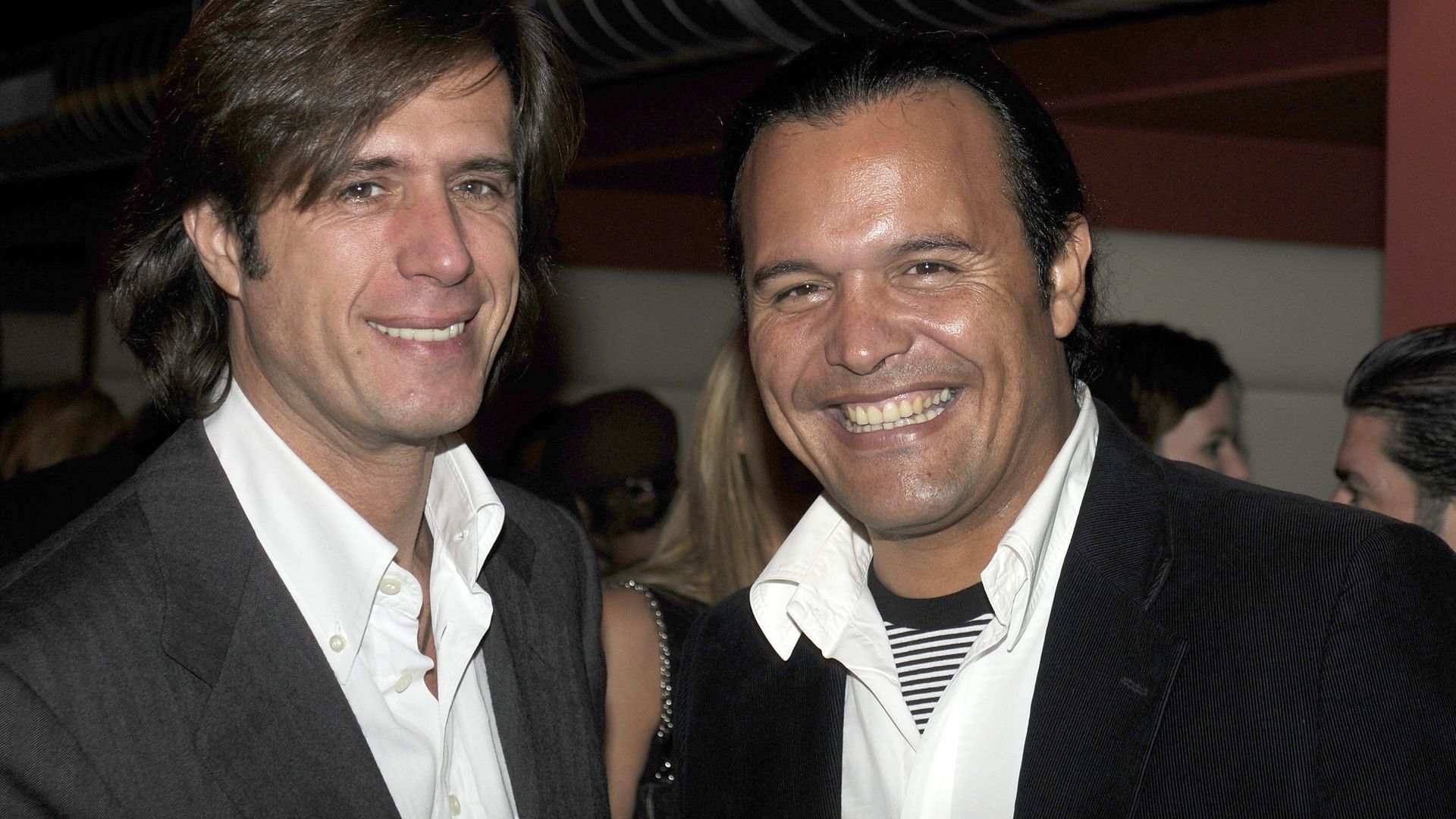 Carlo Costanzia padre, junto a Nilo Manrique, en una imagen de 2007