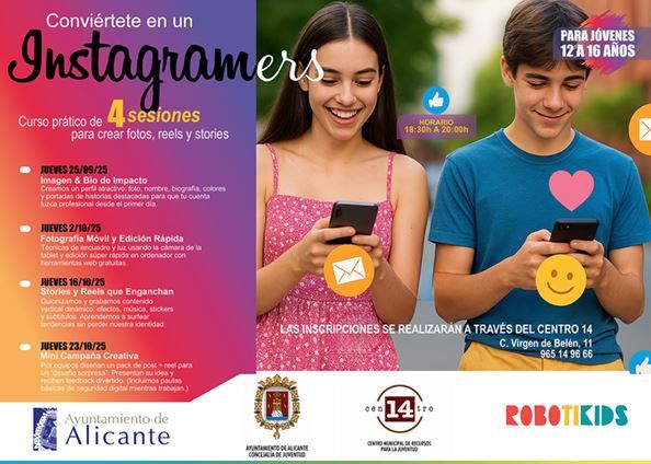 Cartel del curso para Instagramers
