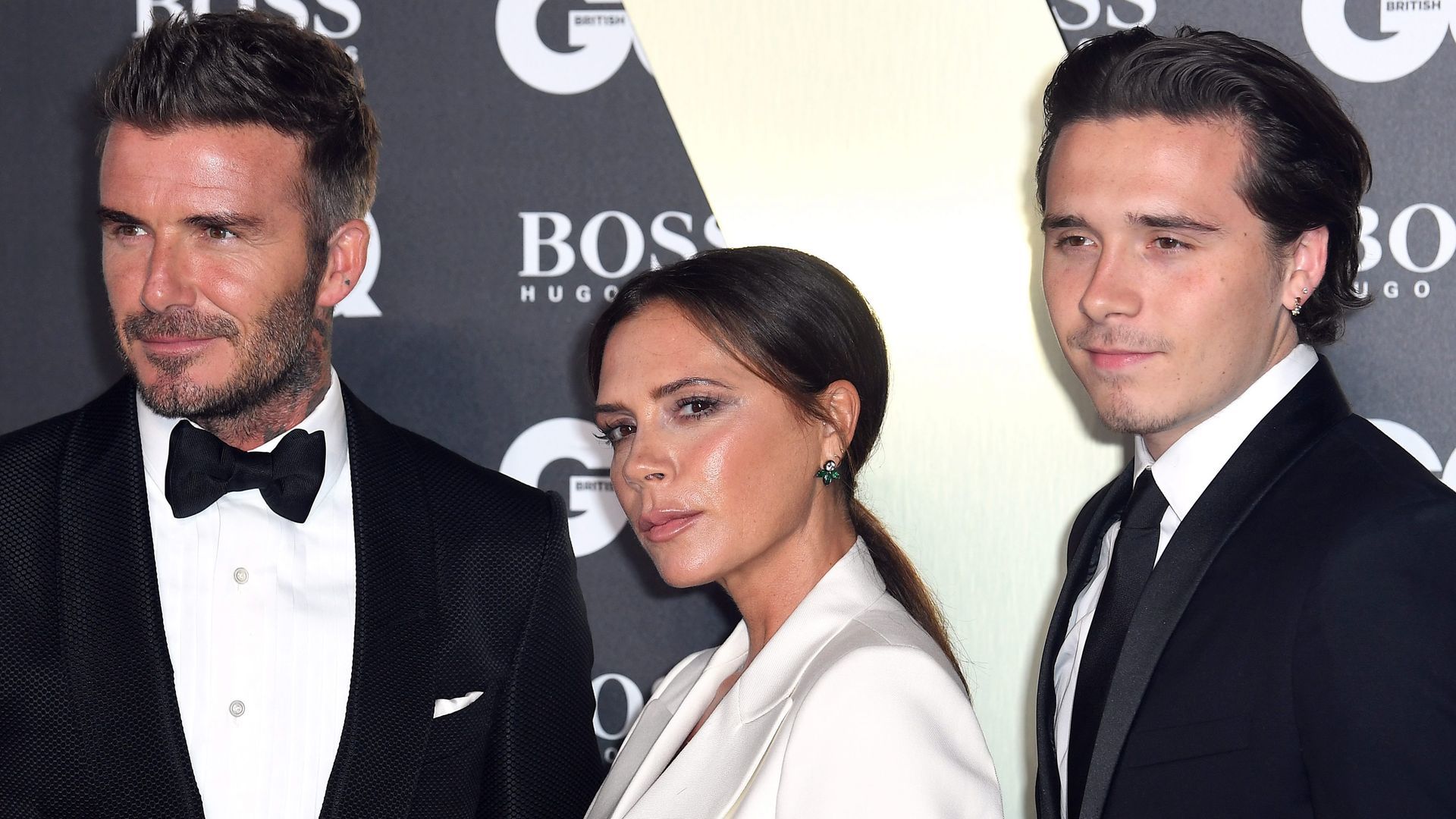 David y Victoria Beckham y su primogénito Brooklyn