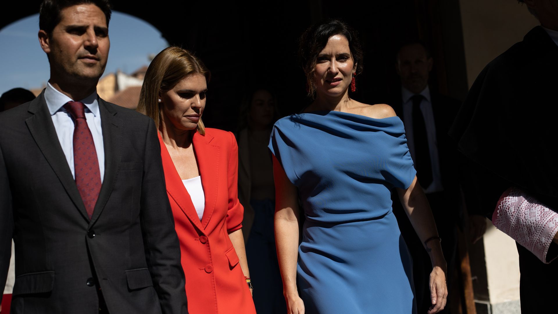 La presidenta de la Comunidad de Madrid, Isabel Díaz Ayuso, participa en el solemne acto de apertura del curso académico 2025/26 de las universidades madrileñas, en el Rectorado de la Universidad de Alcalá,