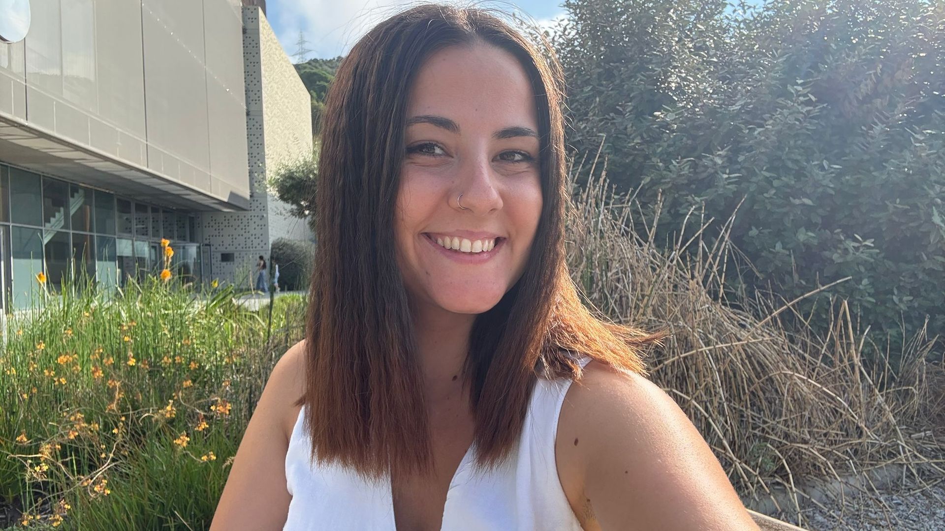 María José Isidro unos meses después de la donación.