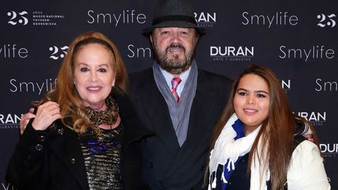 La familia de Miguel Morales, hermano de Junior y miembro de Los Brincos:  su mujer Fedra Lorente, su hija y sus sobrinas Carmen y Shaila Dúrcal