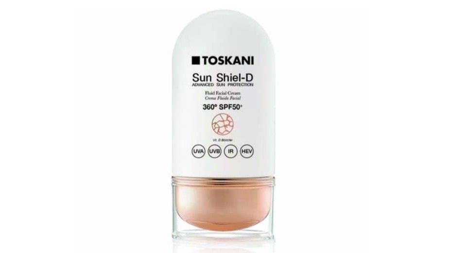 Sun Shiel-D Crema fluida facial SPF50+ de Toskani